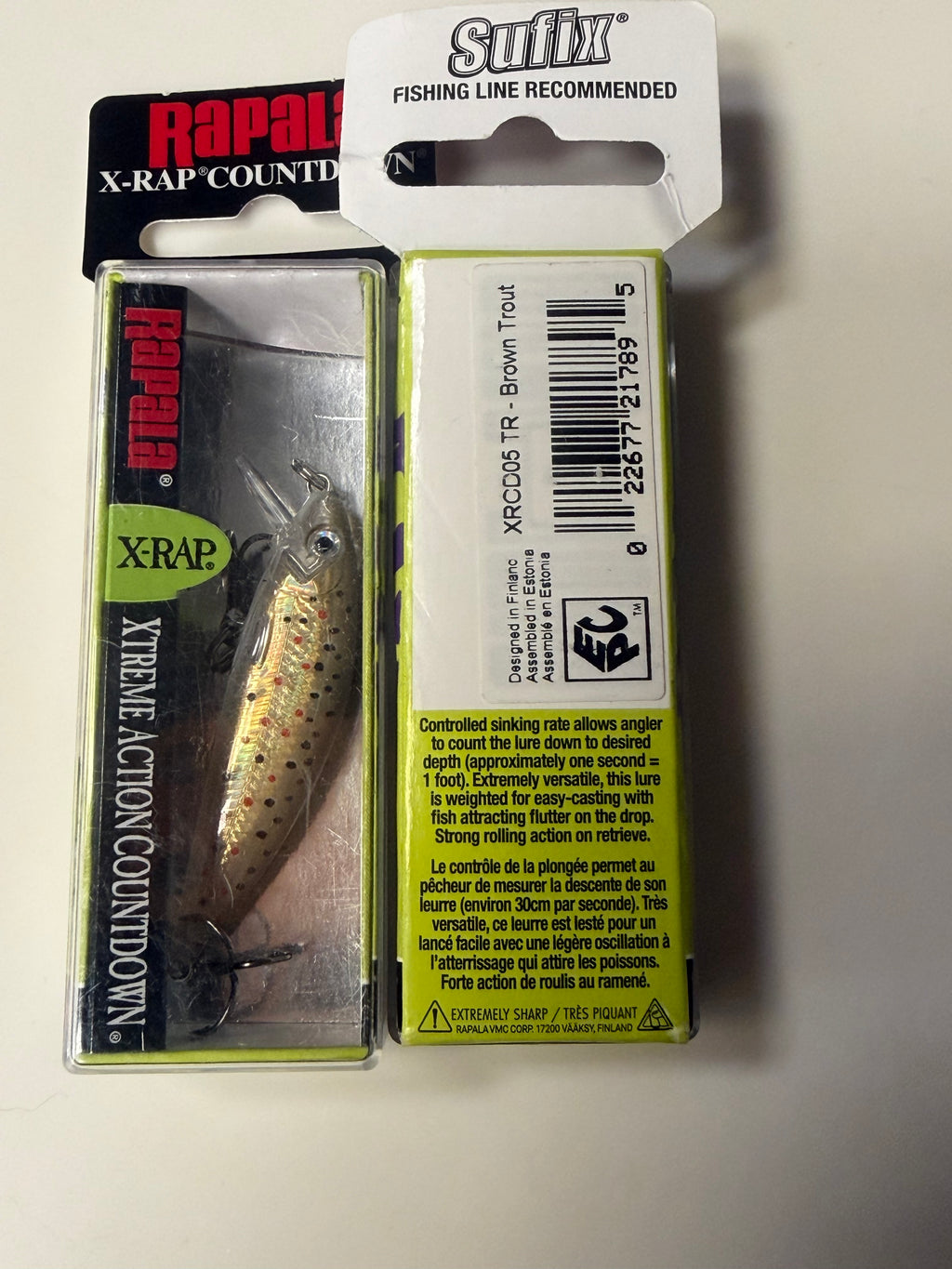 Rapala X-Rap countdown
